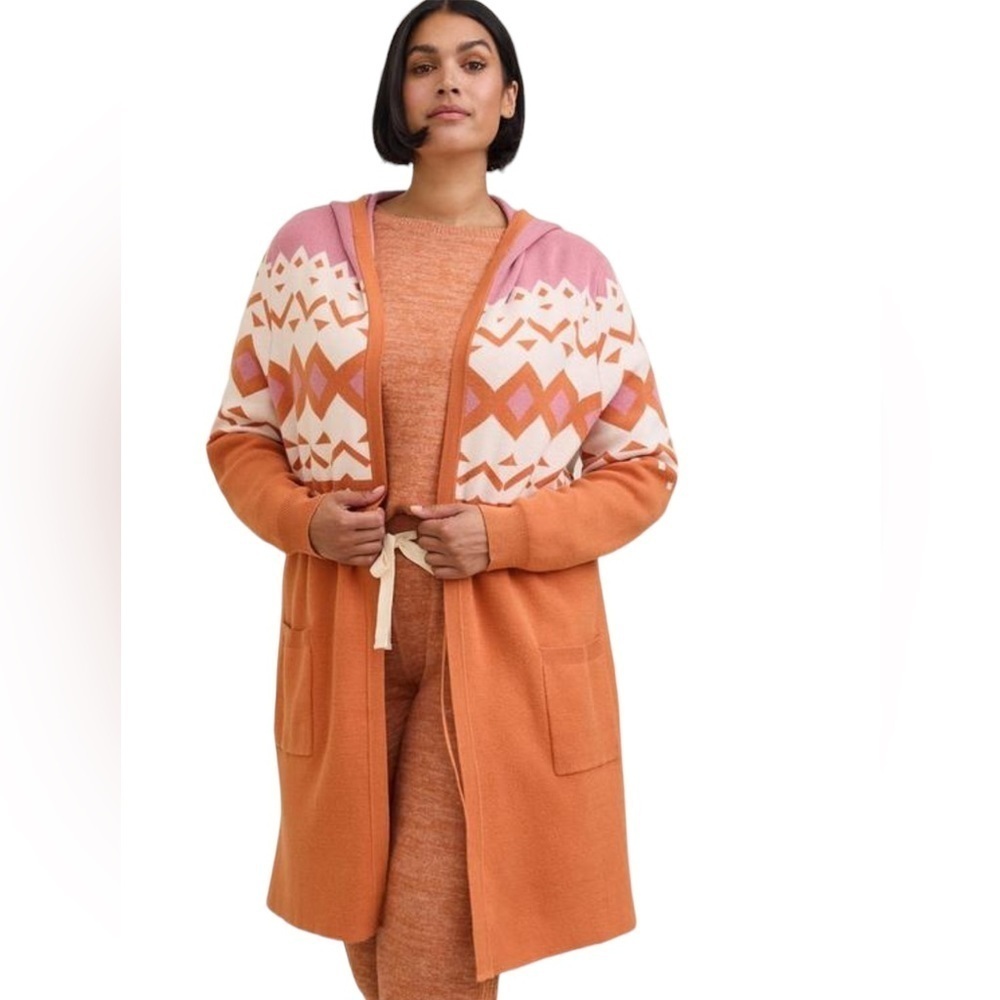 Everyday Plush Anorak Hooded Cinched Waist Sweater - Picture 2 of 5